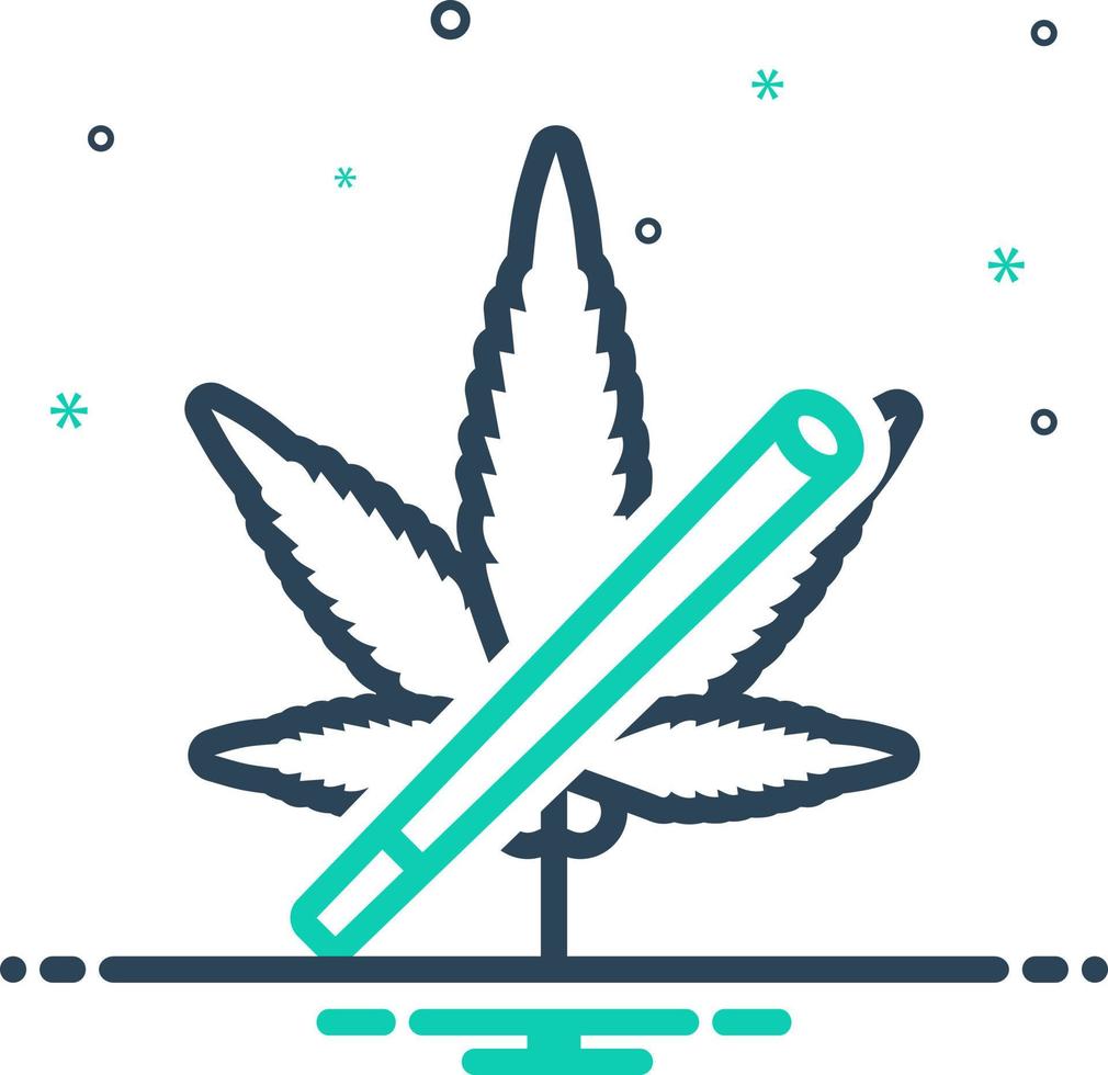 mix icon for weed vector