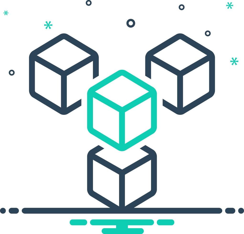 mix icon for module vector