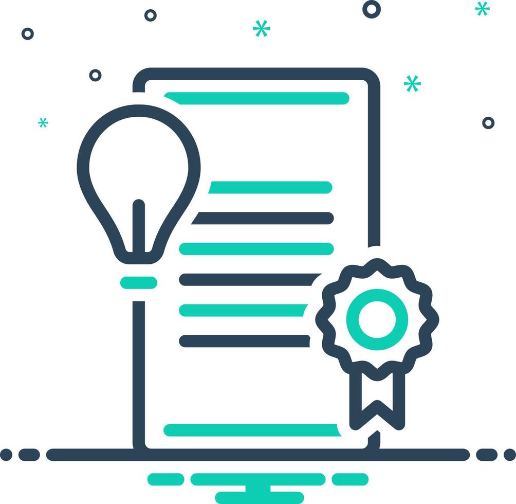 mix icon for patents vector