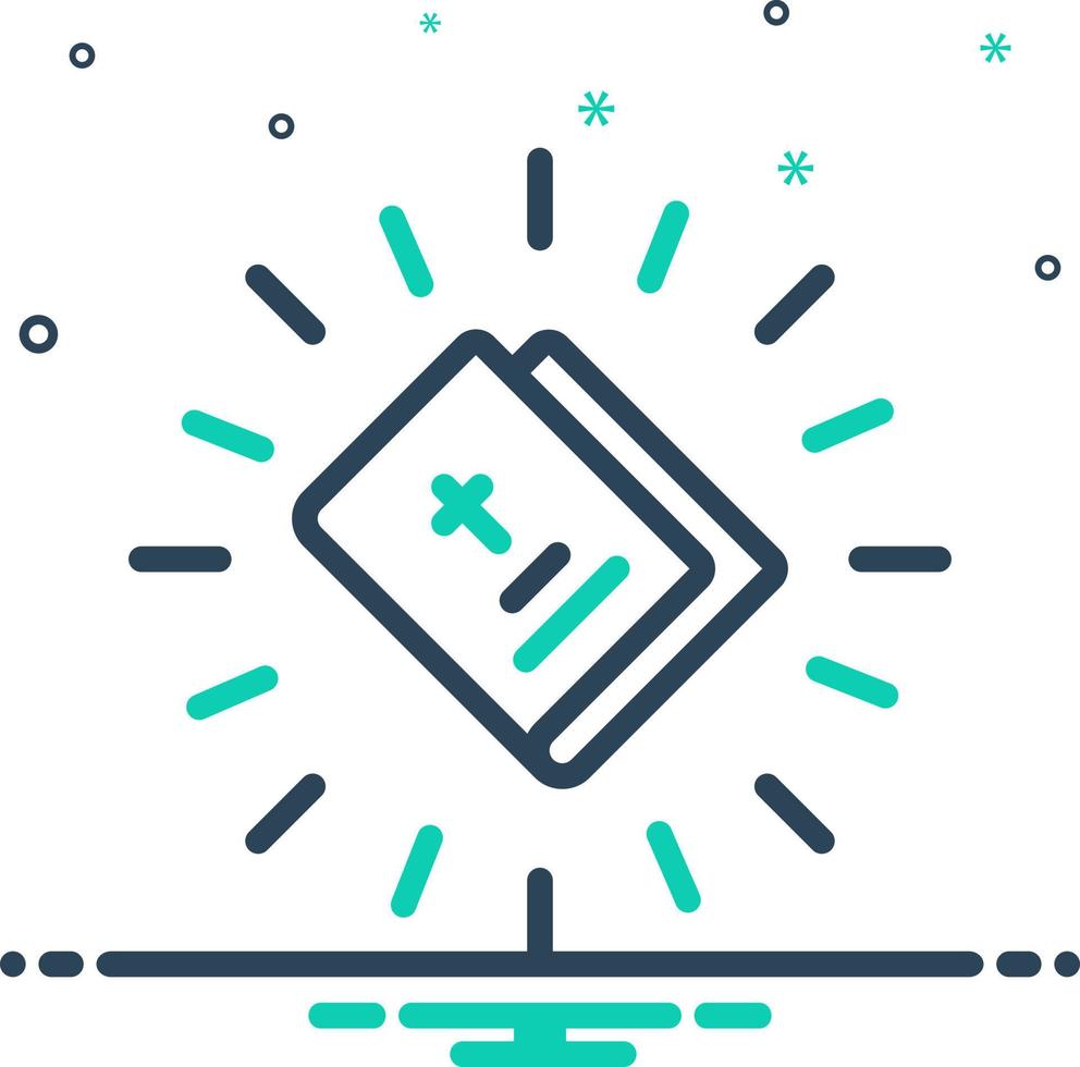 mix icon for biblical vector