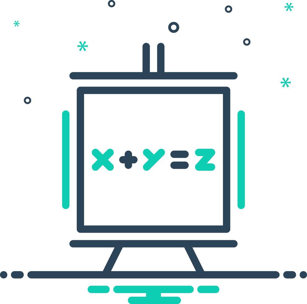 mix icon for equation vector