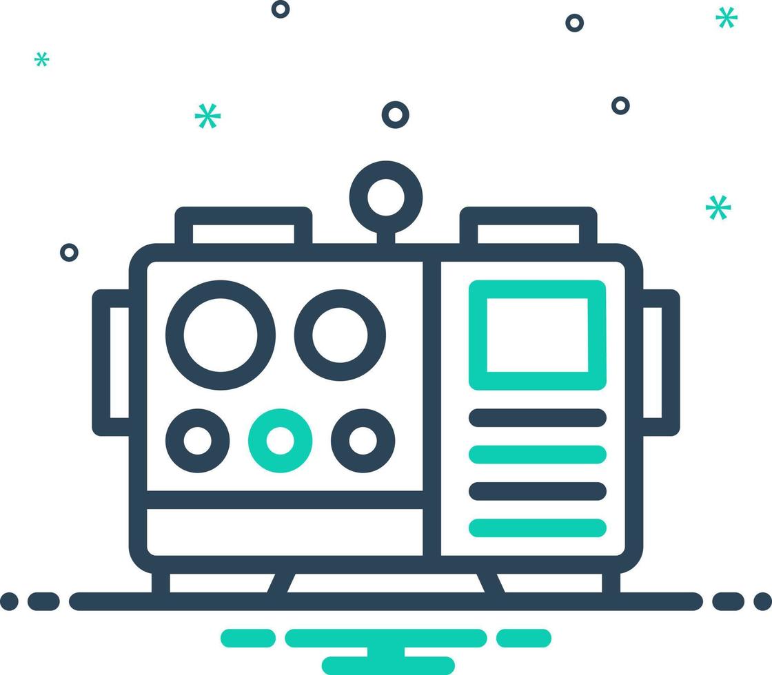 mix icon for generator vector