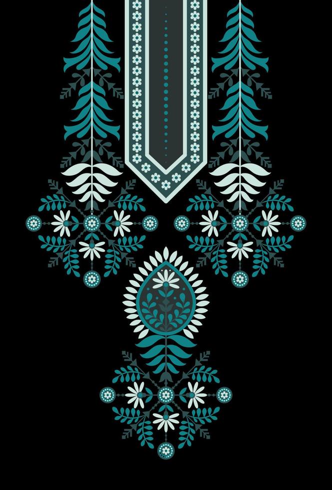 Geometrical and Ethnic Textile neckline design and motif for textile branding Fabric illustration Design for cover, fabric, textile, wrapping paper vector