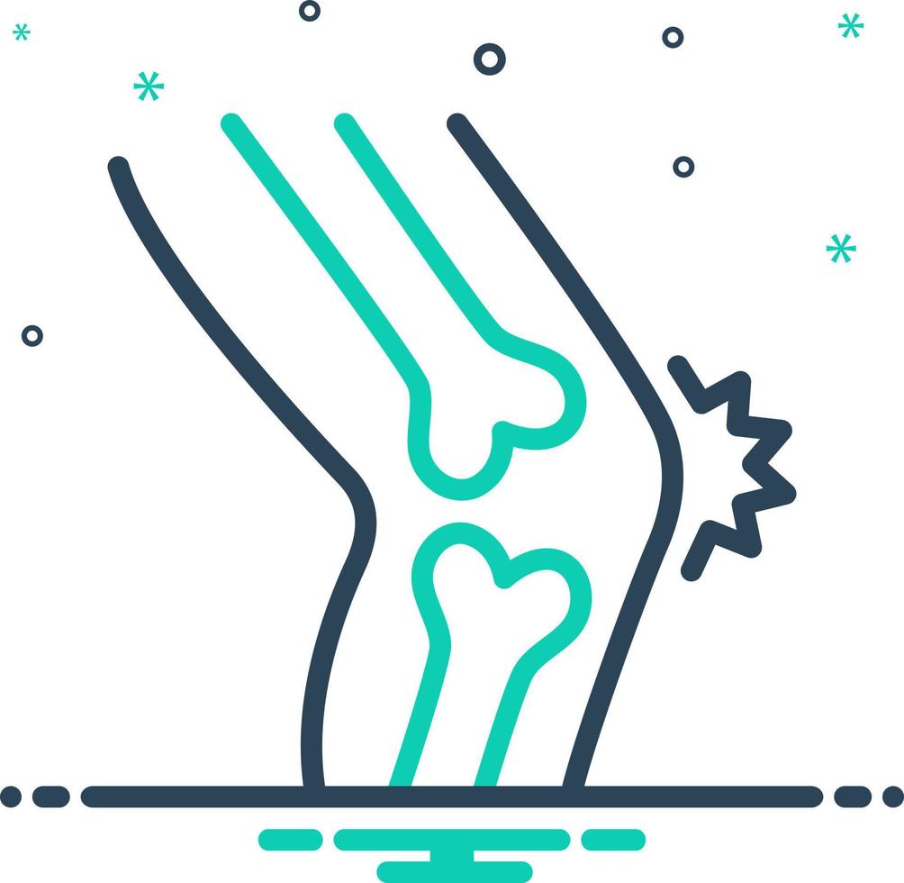 mix icon for arthritis vector