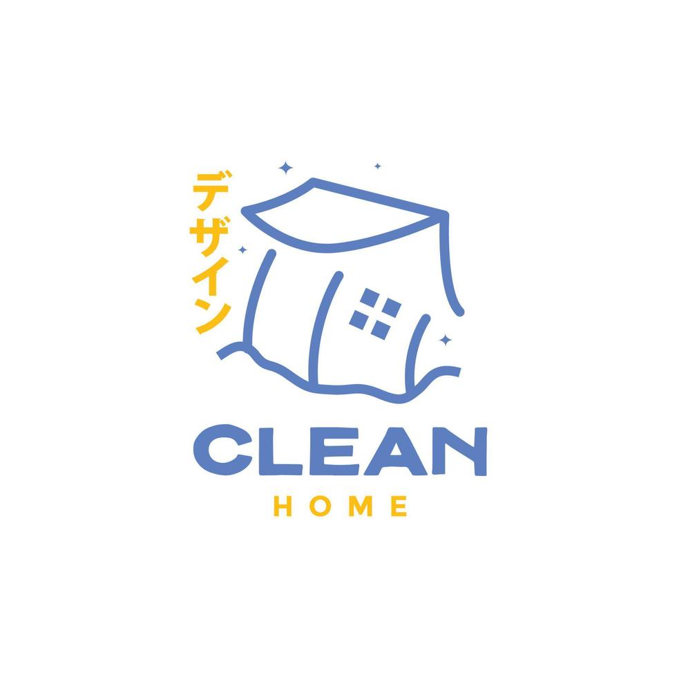 home culture japan clean modern minimalist logo design vector
