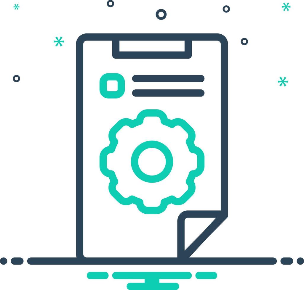 mix icon for qc vector