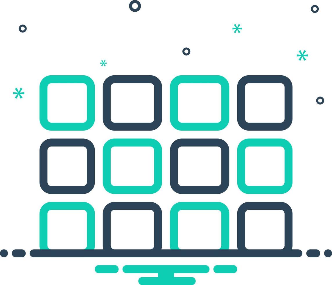 mix icon for rows vector