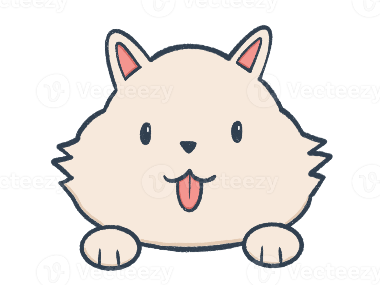 Cute dog isolated png