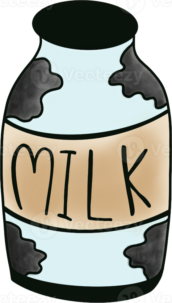 Milk glass bottle png