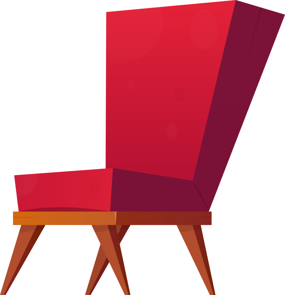 Armchair in cartoon style clip art png