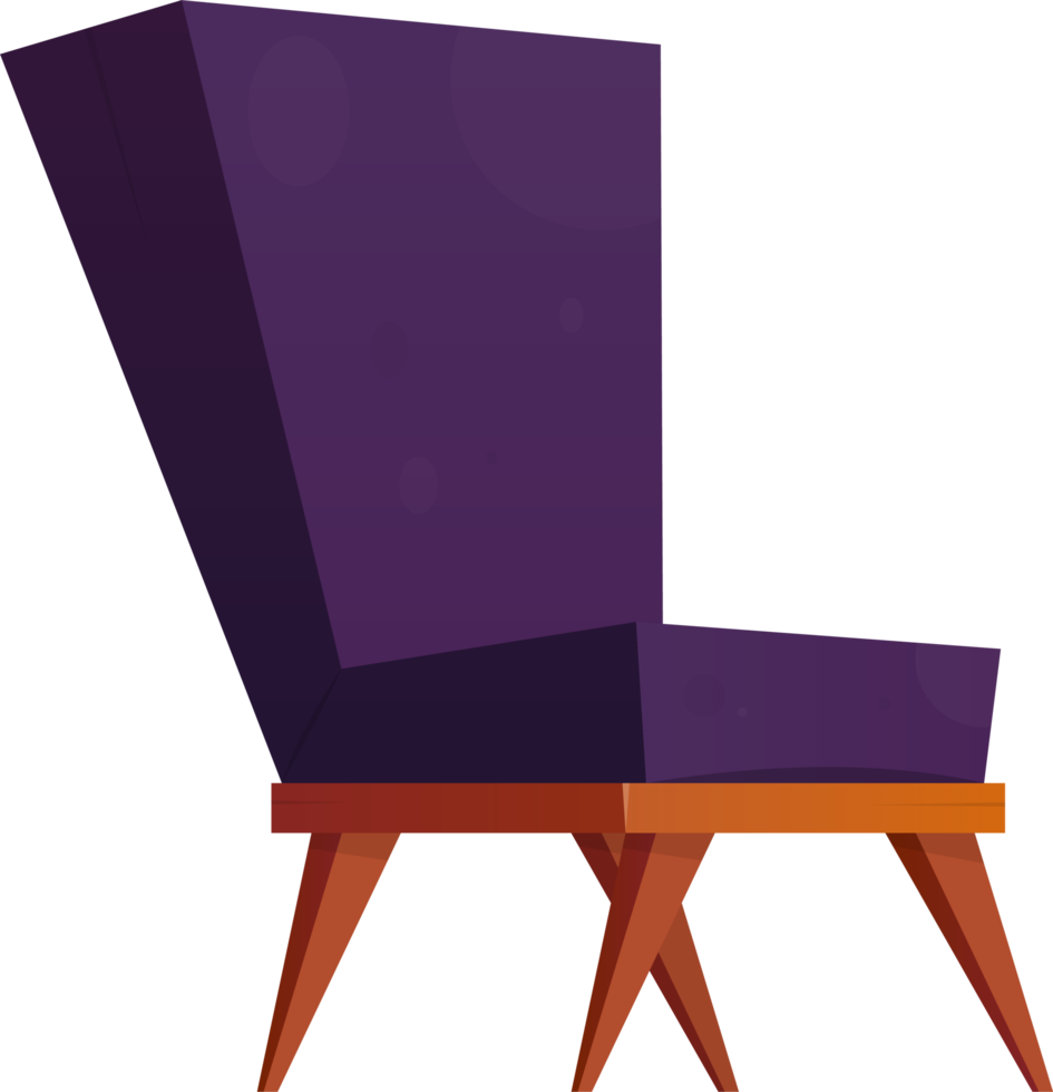 fauteuil in tekenfilm stijl klem kunst png