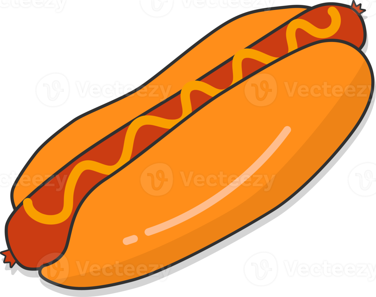 heiß Hund Straße Essen, schnell Essen Element. png