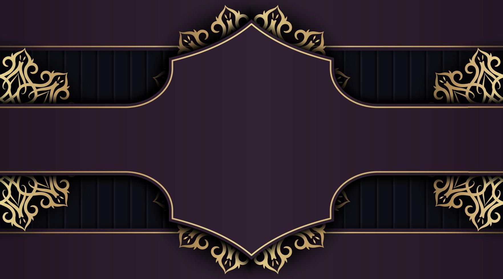 Luxury mandala background, round decoration vector