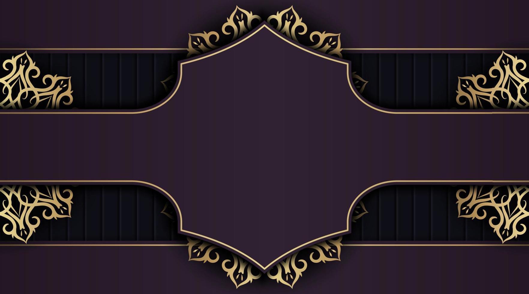 Luxury mandala background, round decoration vector