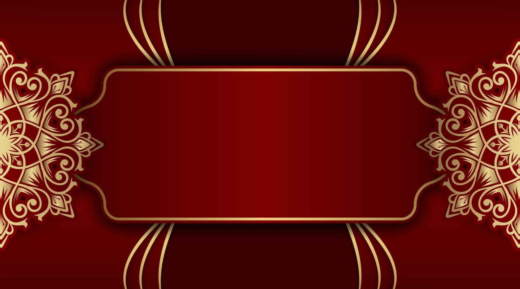 luxury background  with golden mandala vector
