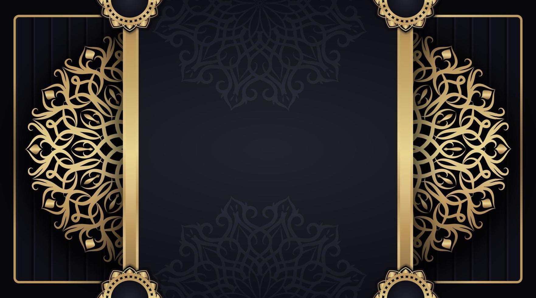 fondo de mandala de lujo, decoración redonda vector