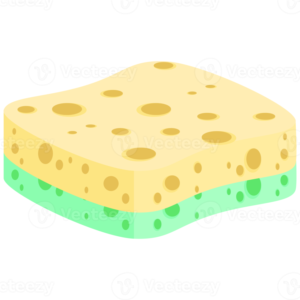 Geschirrspülen Schwamm Riegel verschiedene Formen Variante png