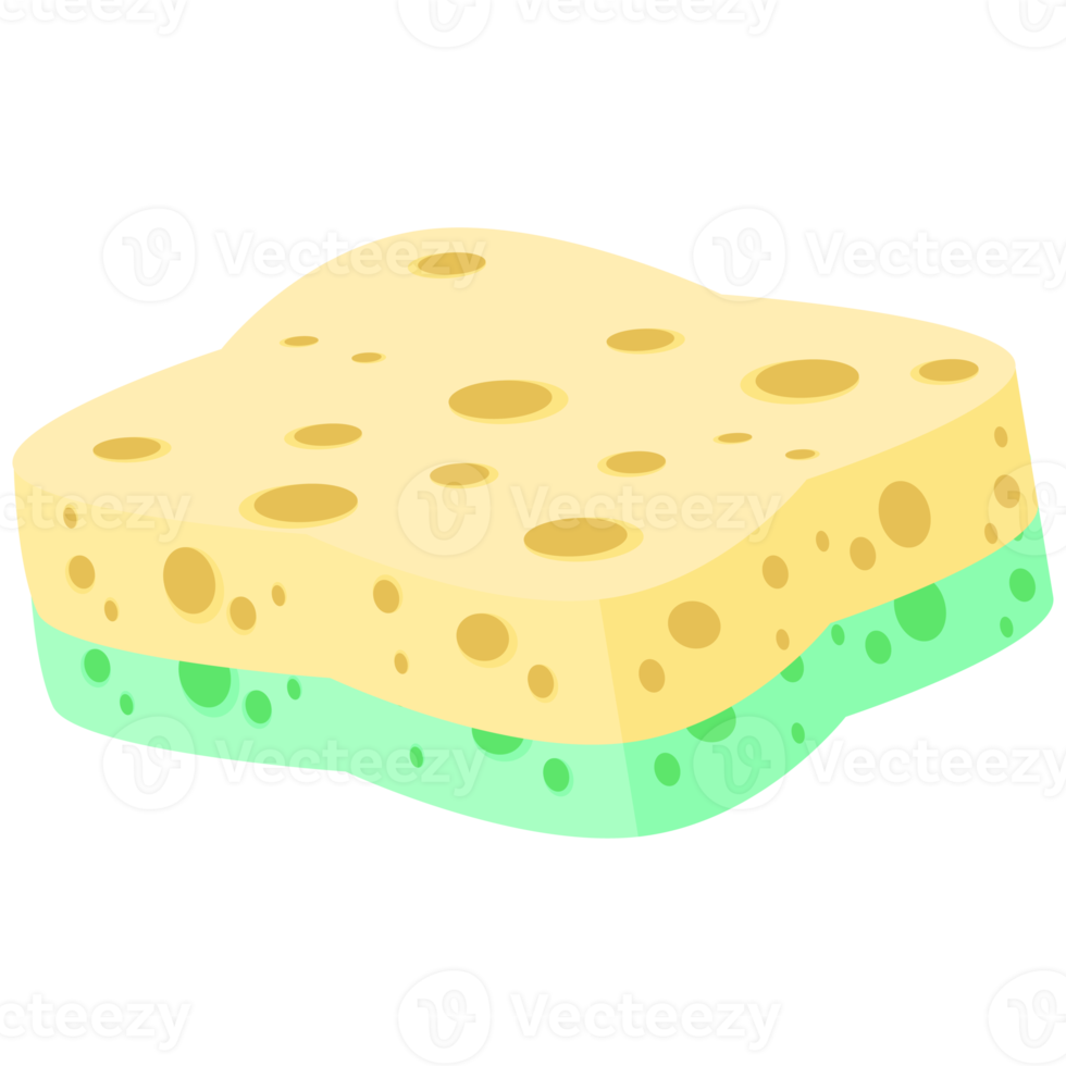 Geschirrspülen Schwamm Riegel verschiedene Formen Variante png