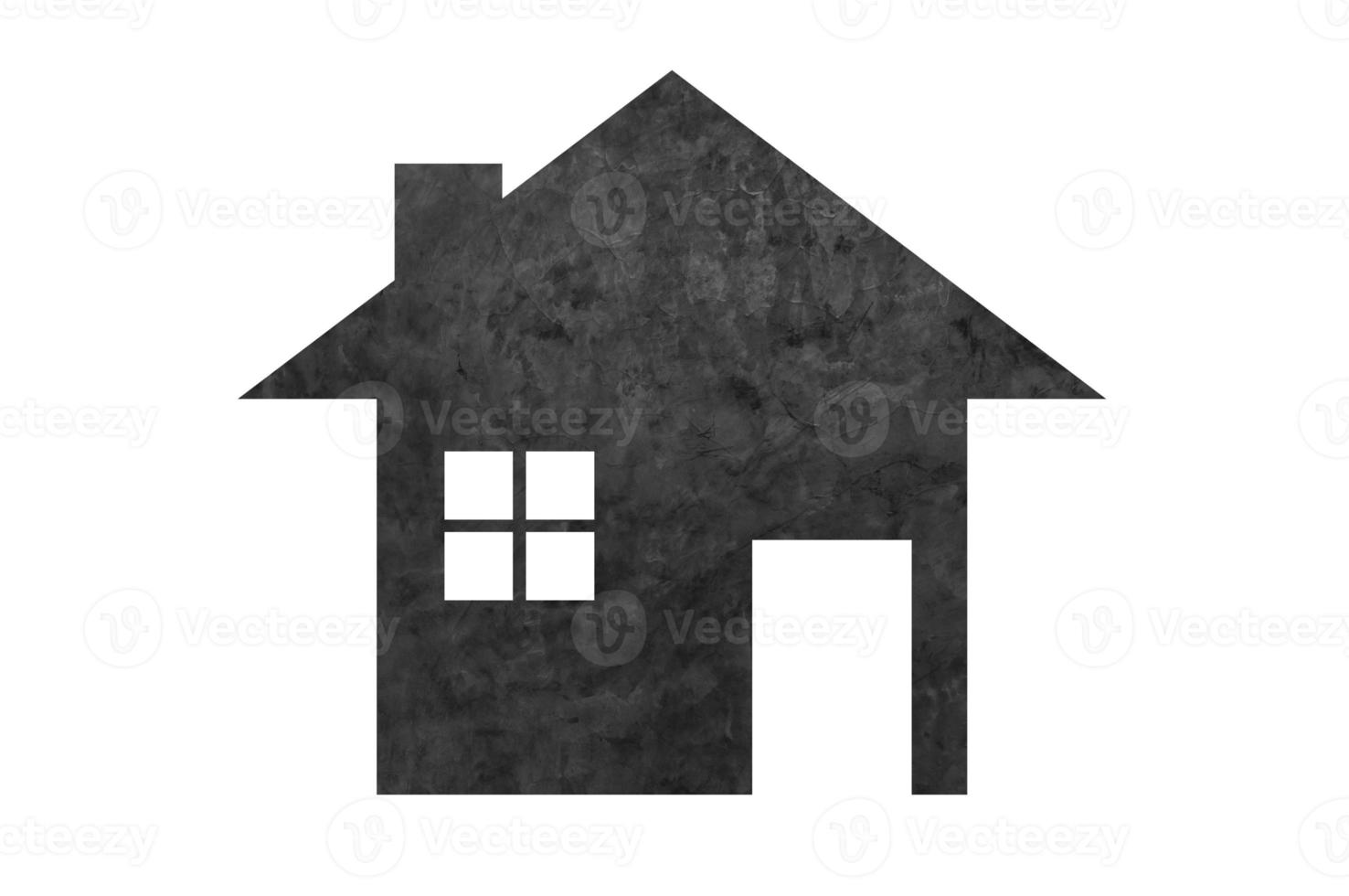house icon from brick stone texture background as symbol of mortgage,Dream house on nature background, isolated on white photo