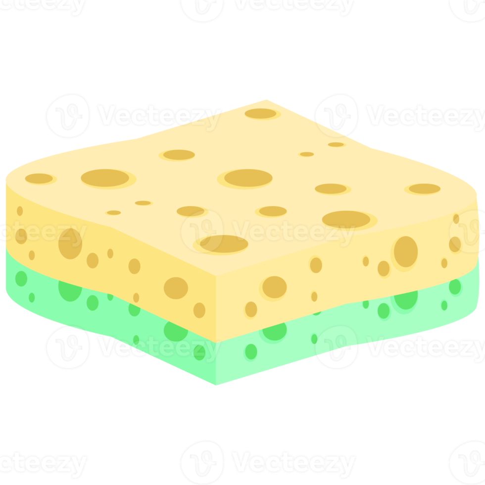 Geschirrspülen Schwamm Riegel verschiedene Formen Variante png