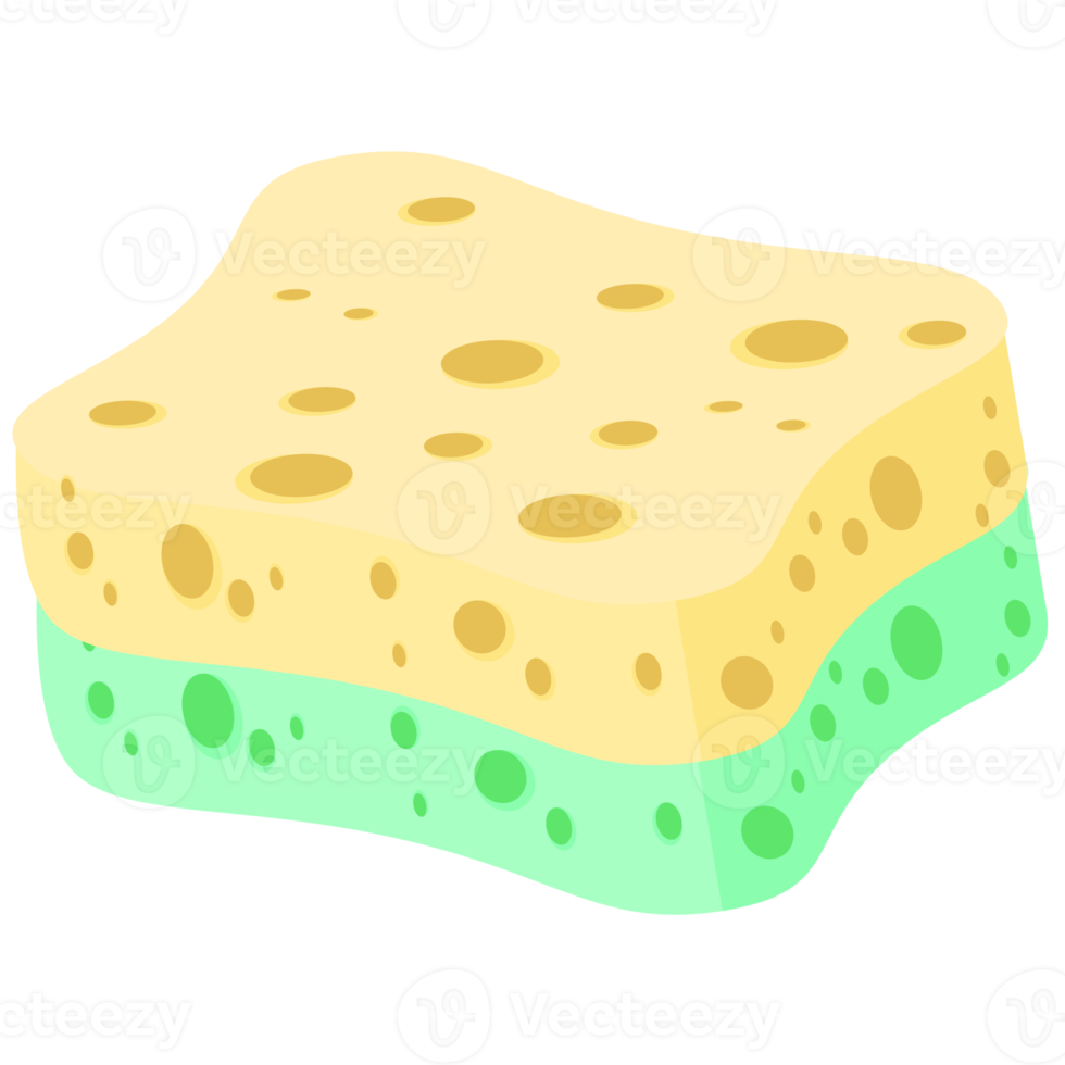 Geschirrspülen Schwamm Riegel verschiedene Formen Variante png