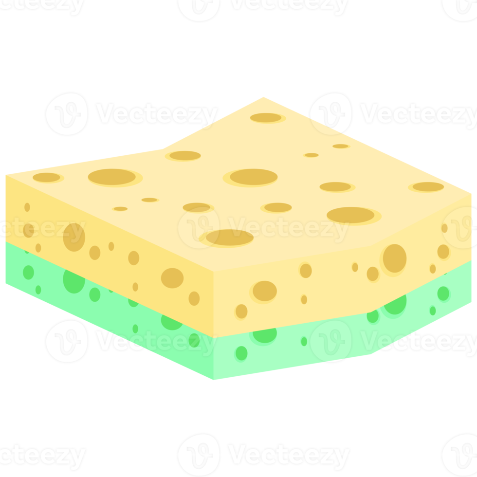 Geschirrspülen Schwamm Riegel verschiedene Formen Variante png