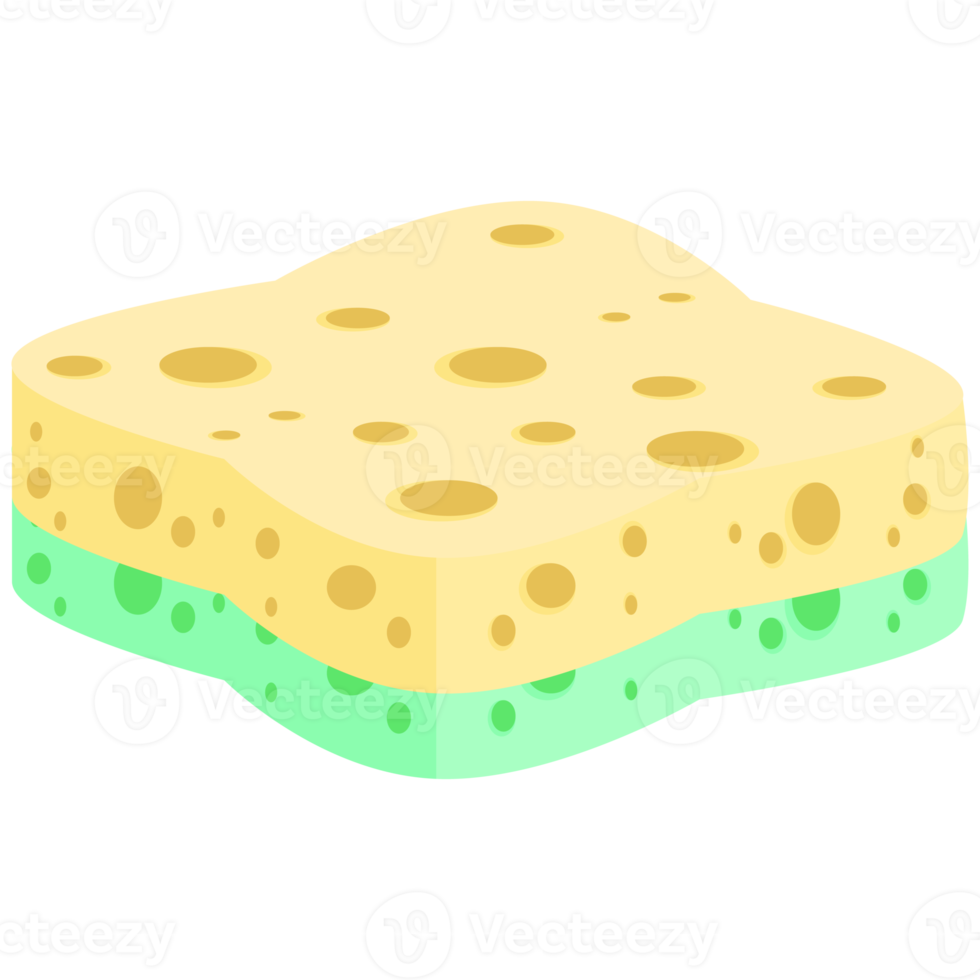 Geschirrspülen Schwamm Riegel verschiedene Formen Variante png