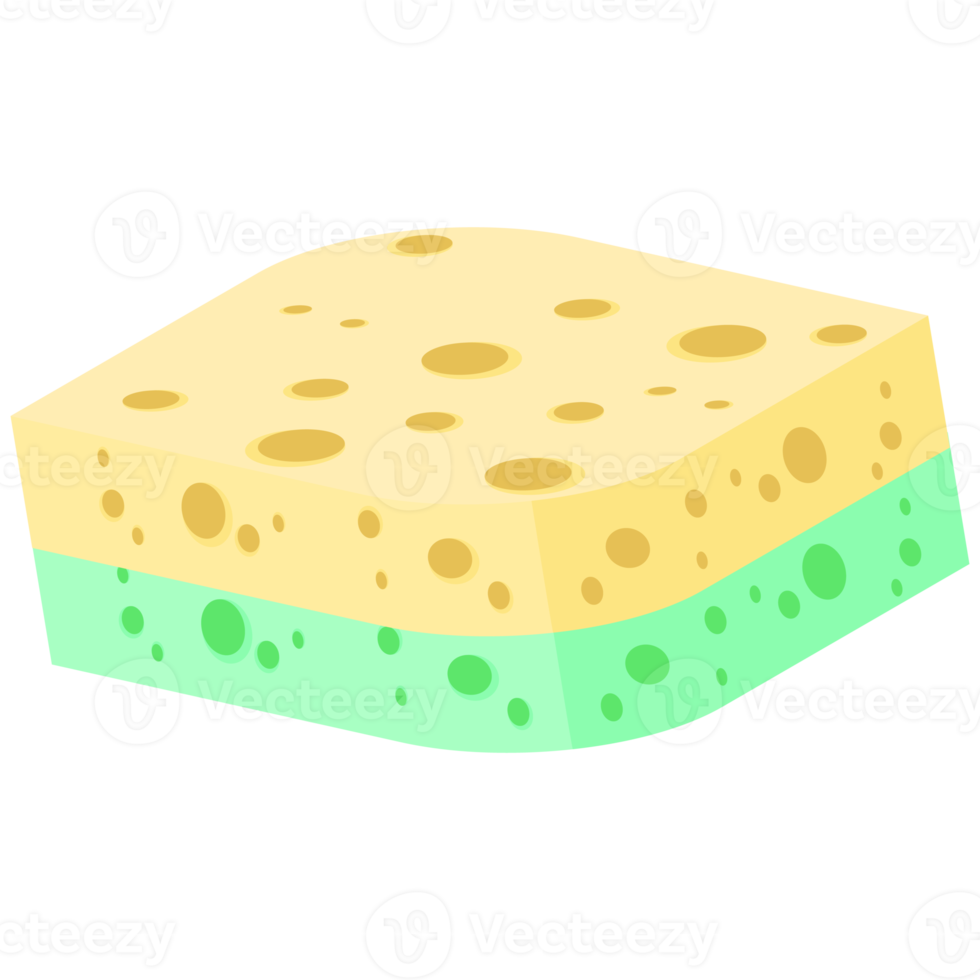 Geschirrspülen Schwamm Riegel verschiedene Formen Variante png