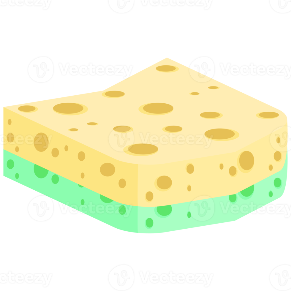 Geschirrspülen Schwamm Riegel verschiedene Formen Variante png