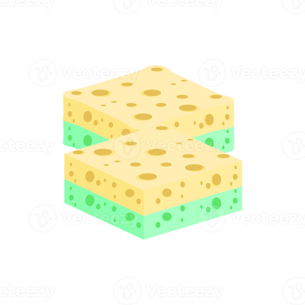 Geschirrspülen Schwamm Riegel verschiedene Formen Variante png