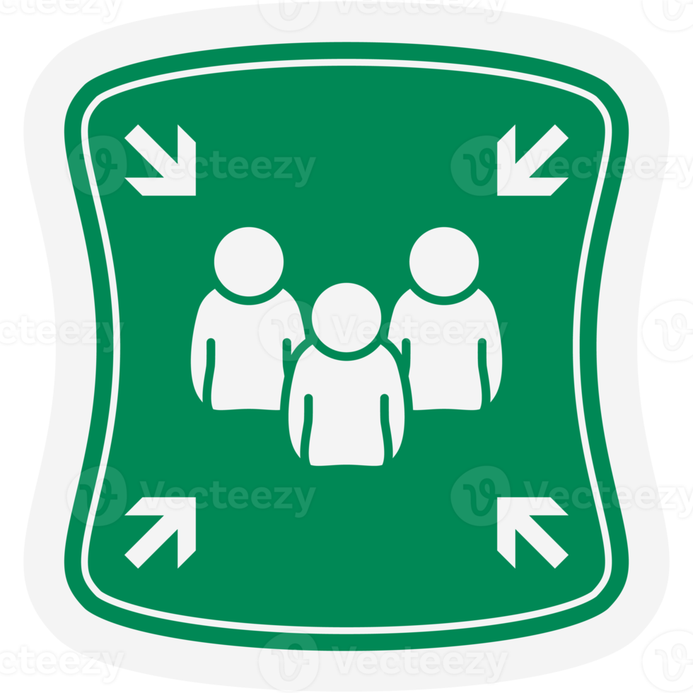 Sticker Assembly Point Emergency Life Evacuation Disaster Threat png