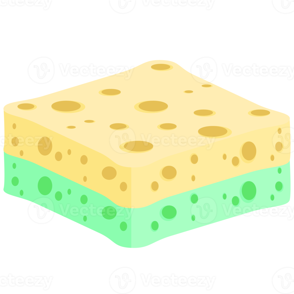 Geschirrspülen Schwamm Riegel verschiedene Formen Variante png