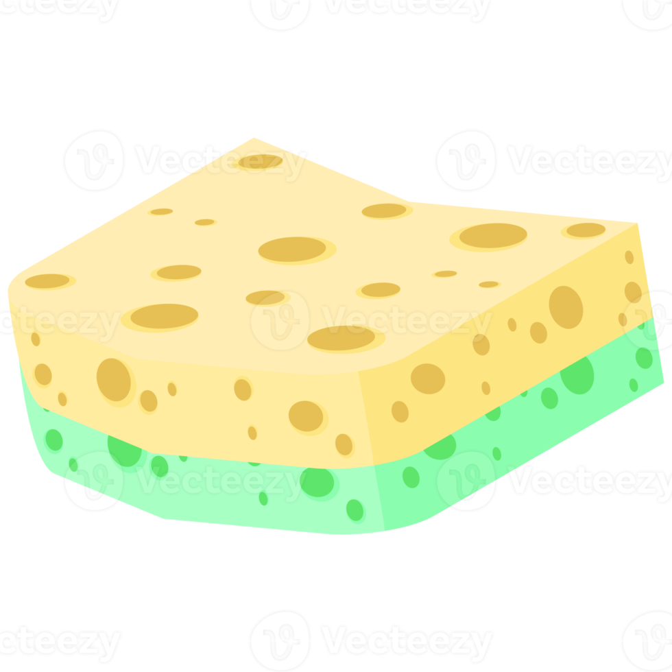 Geschirrspülen Schwamm Riegel verschiedene Formen Variante png
