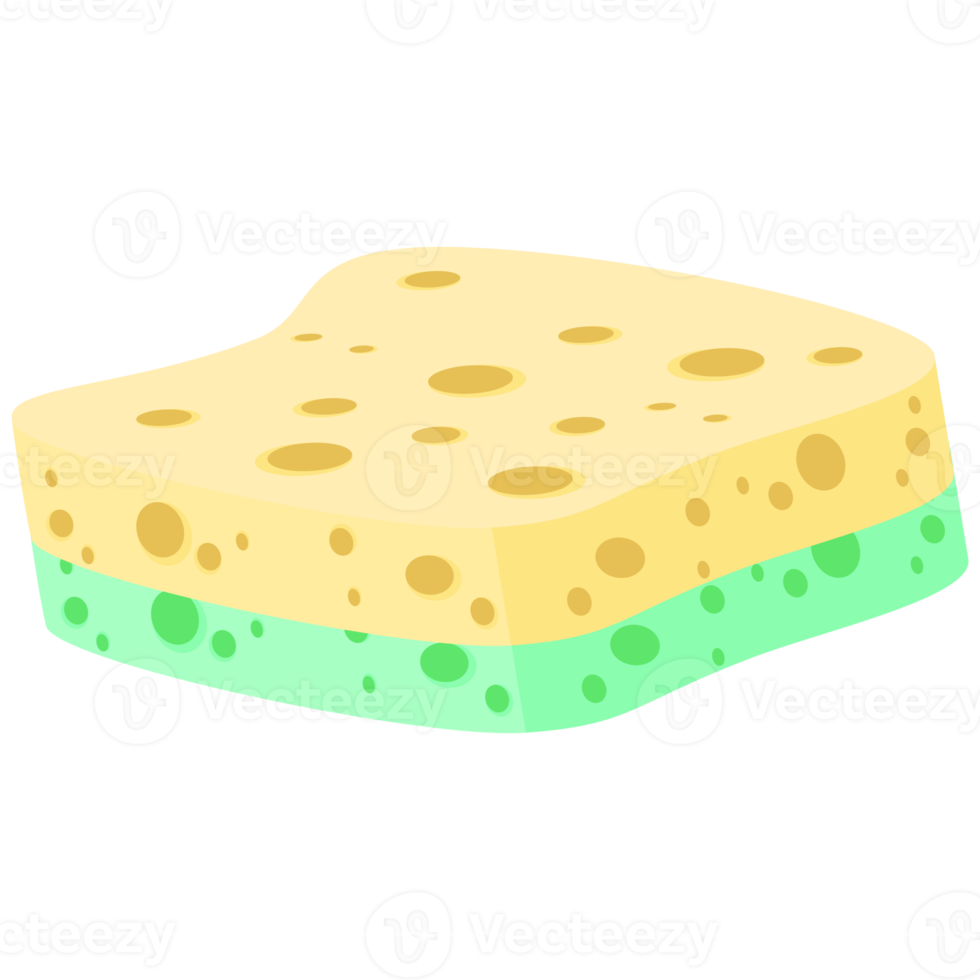 Geschirrspülen Schwamm Riegel verschiedene Formen Variante png