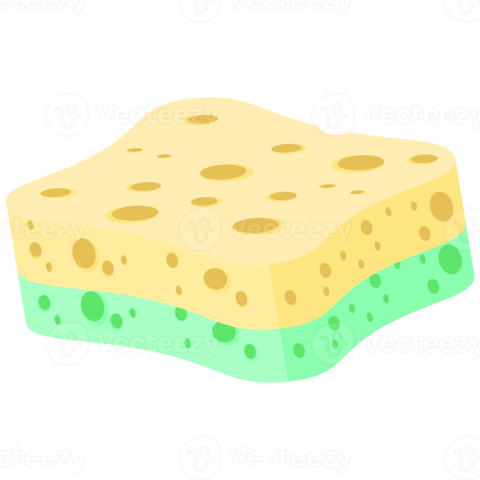Geschirrspülen Schwamm Riegel verschiedene Formen Variante png
