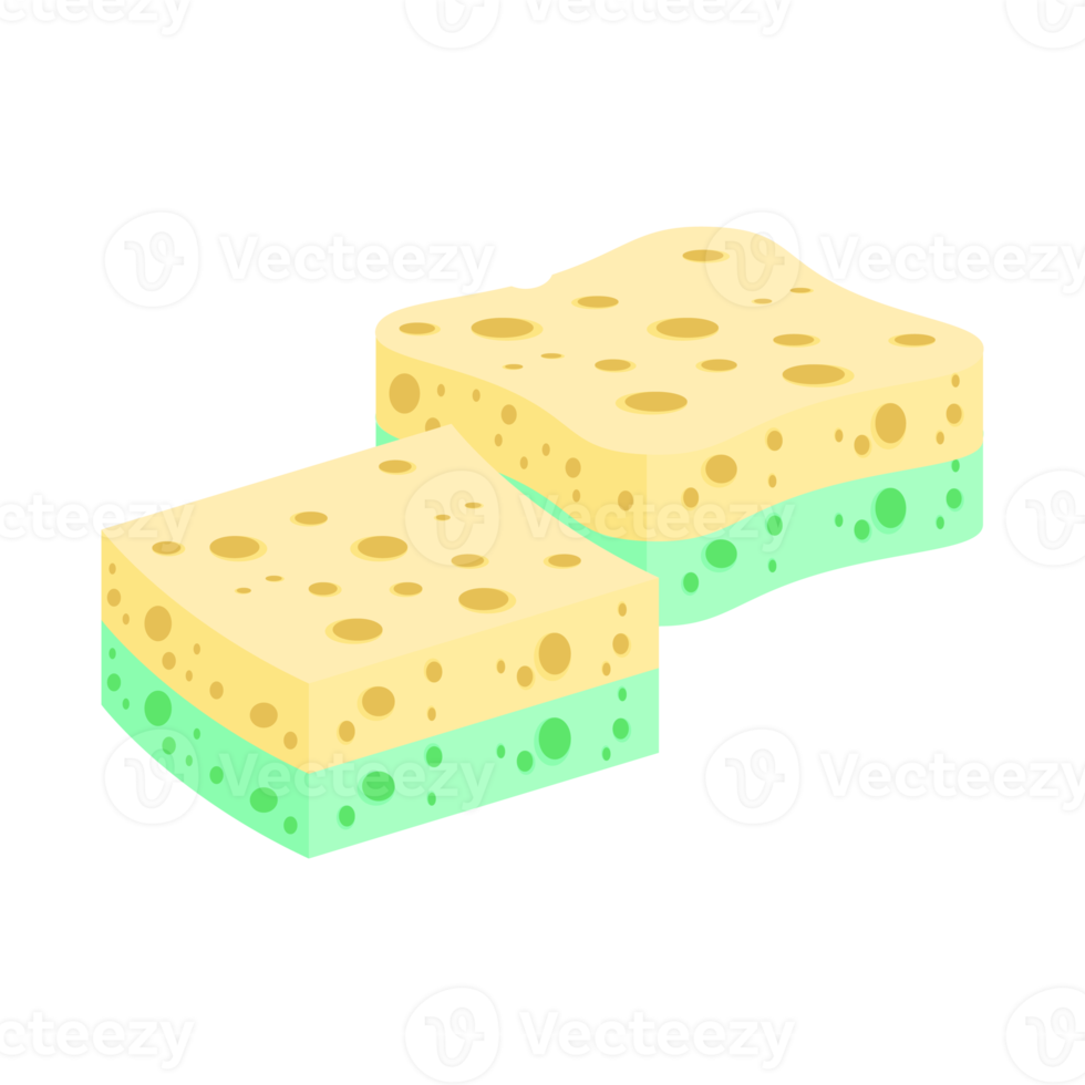 Geschirrspülen Schwamm Riegel verschiedene Formen Variante png