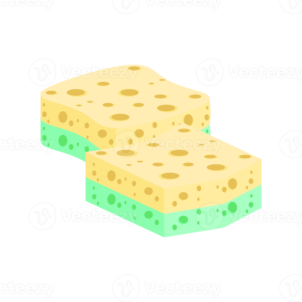 Geschirrspülen Schwamm Riegel verschiedene Formen Variante png