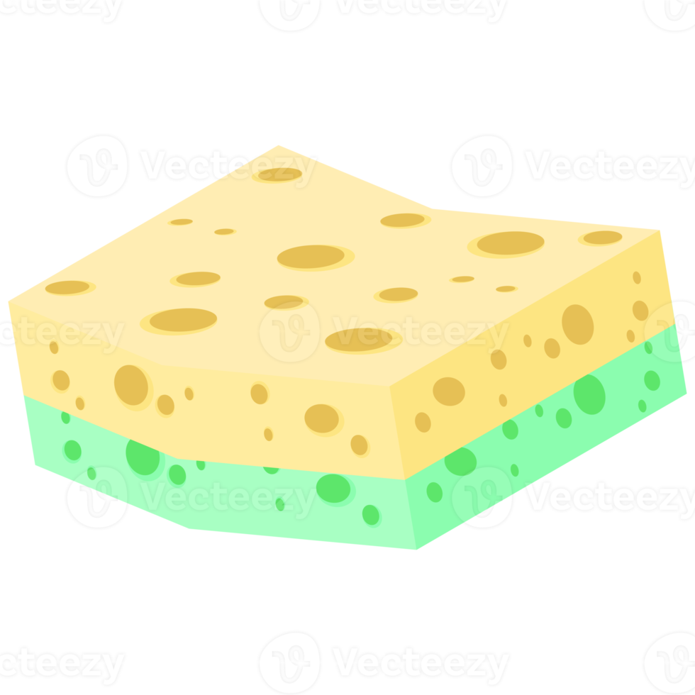Geschirrspülen Schwamm Riegel verschiedene Formen Variante png