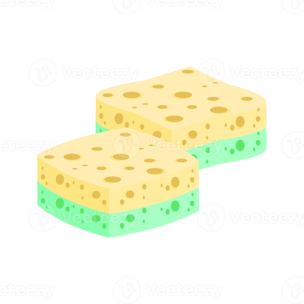Geschirrspülen Schwamm Riegel verschiedene Formen Variante png