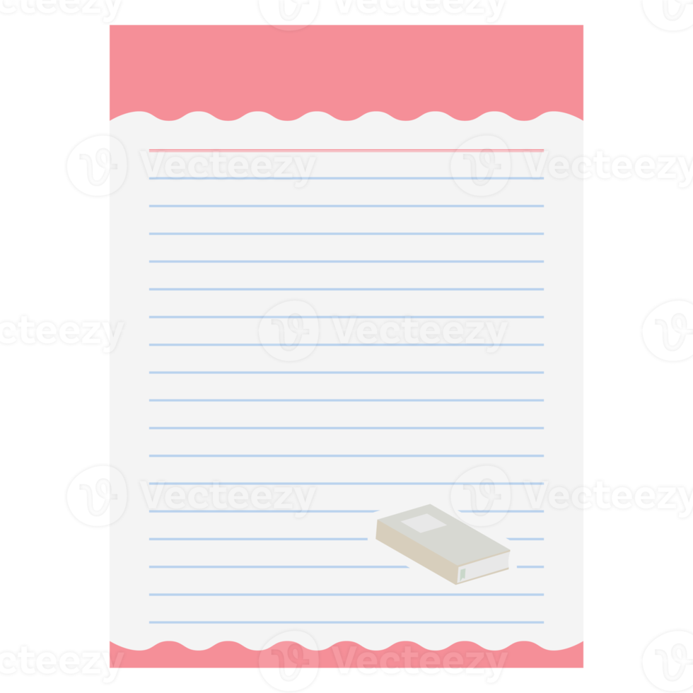 Paper Note Winter Hygge Cute diary with bookmarks png