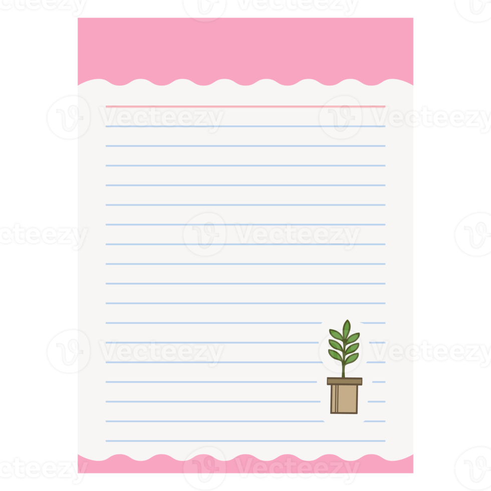 Paper Note Home Garden Tree Plan Cute Element png