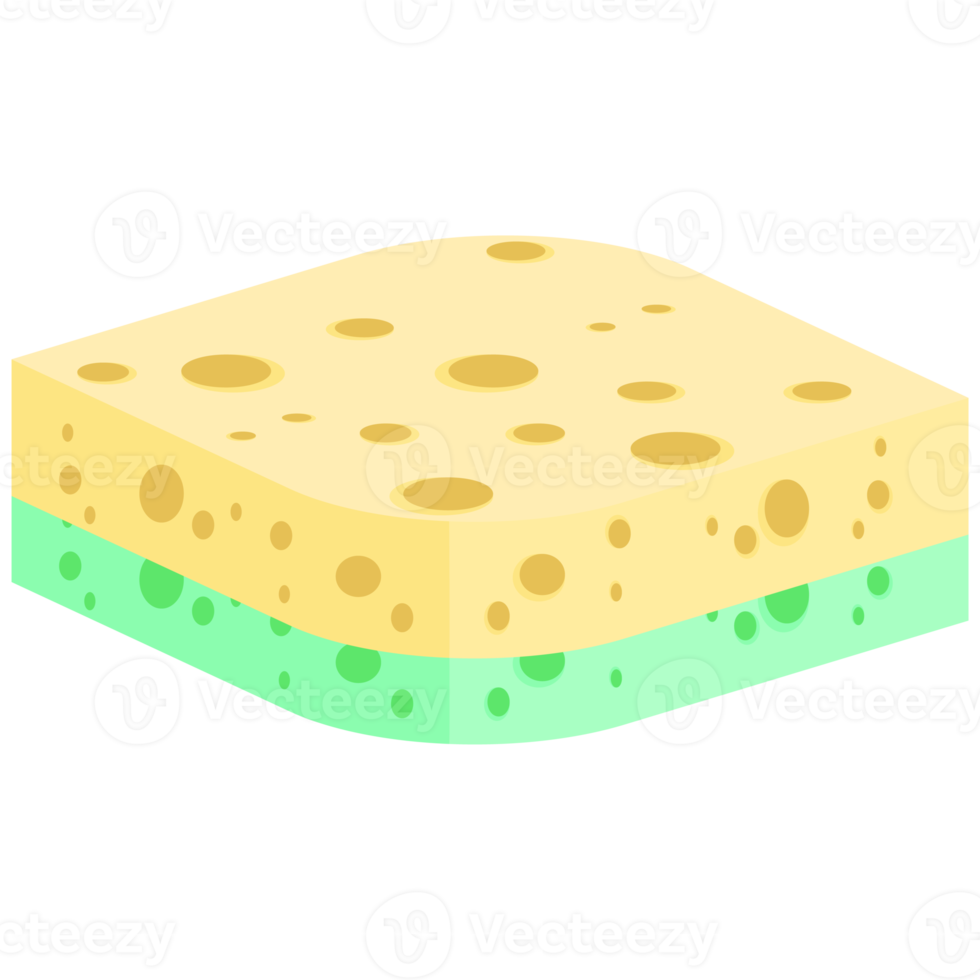 Geschirrspülen Schwamm Riegel verschiedene Formen Variante png