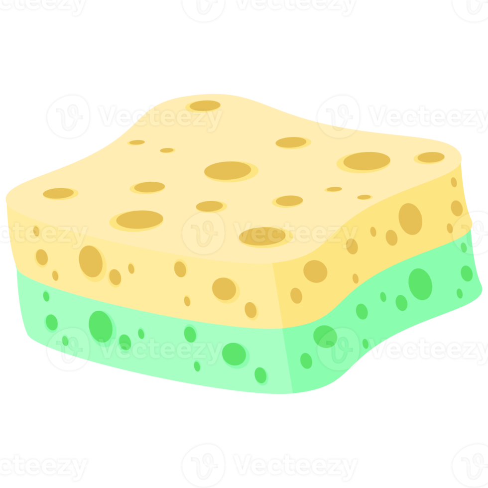 Geschirrspülen Schwamm Riegel verschiedene Formen Variante png