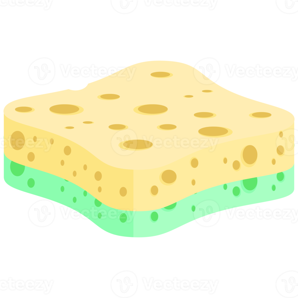 Geschirrspülen Schwamm Riegel verschiedene Formen Variante png