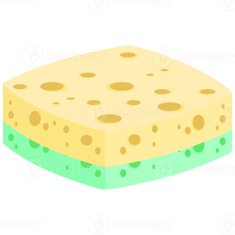 Geschirrspülen Schwamm Riegel verschiedene Formen Variante png