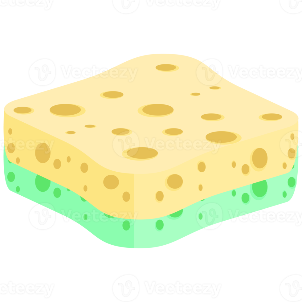 Geschirrspülen Schwamm Riegel verschiedene Formen Variante png