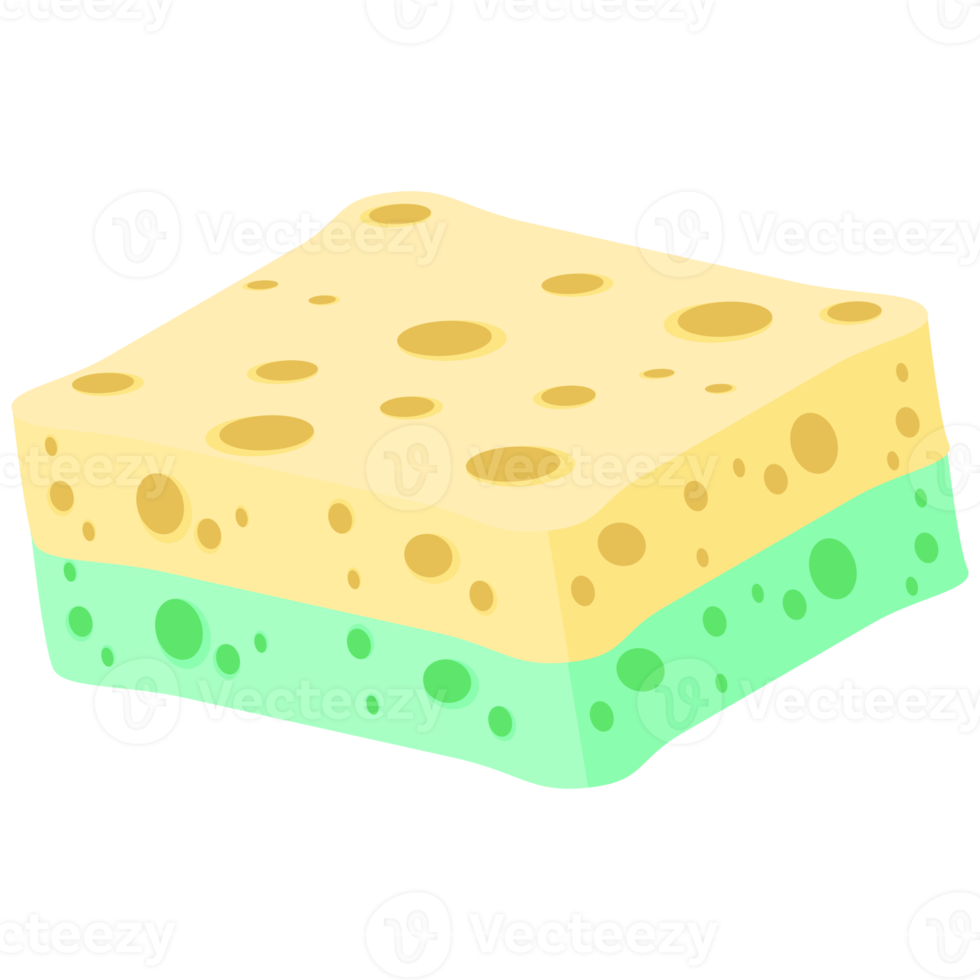 Geschirrspülen Schwamm Riegel verschiedene Formen Variante png