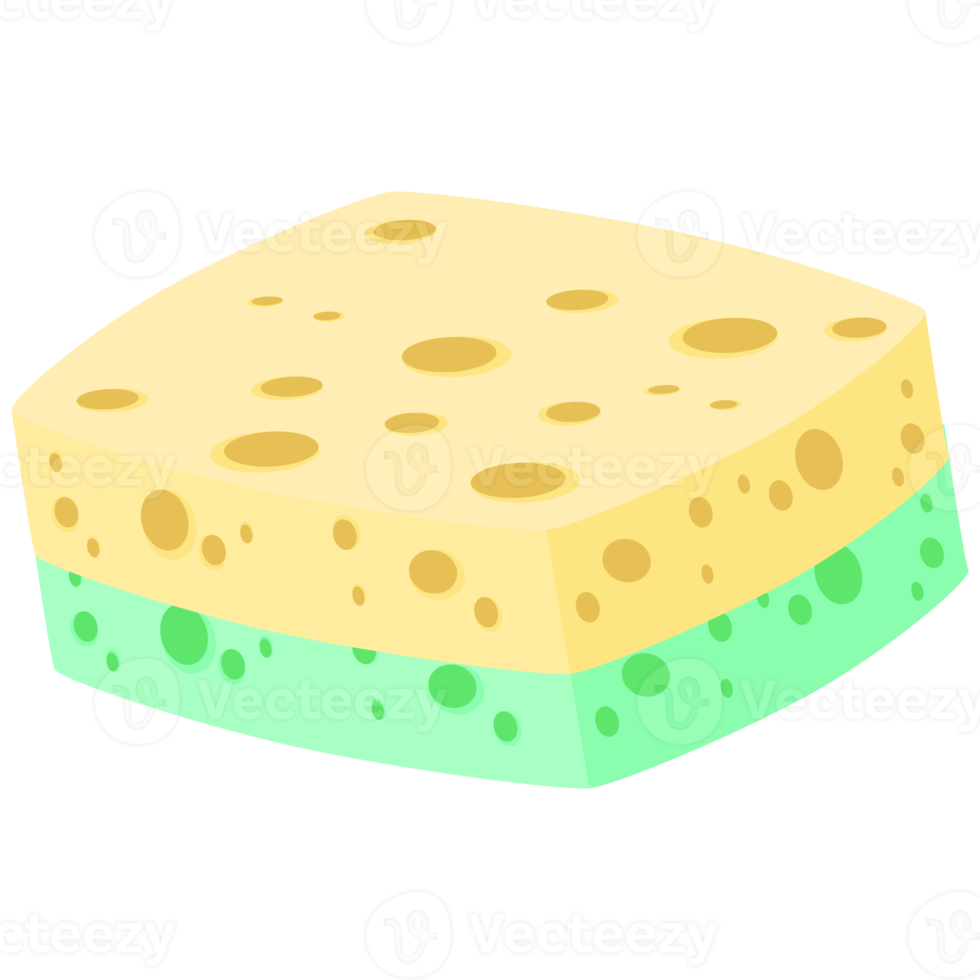 Geschirrspülen Schwamm Riegel verschiedene Formen Variante png