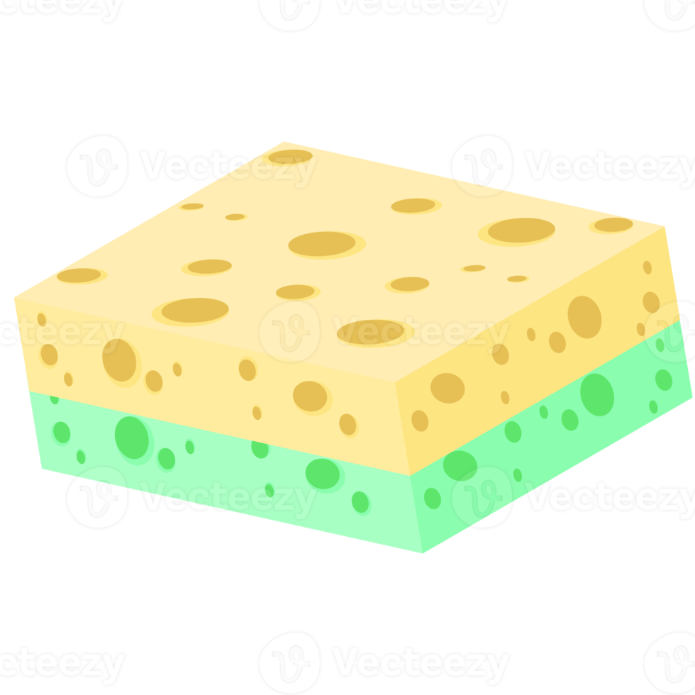 Geschirrspülen Schwamm Riegel verschiedene Formen Variante png