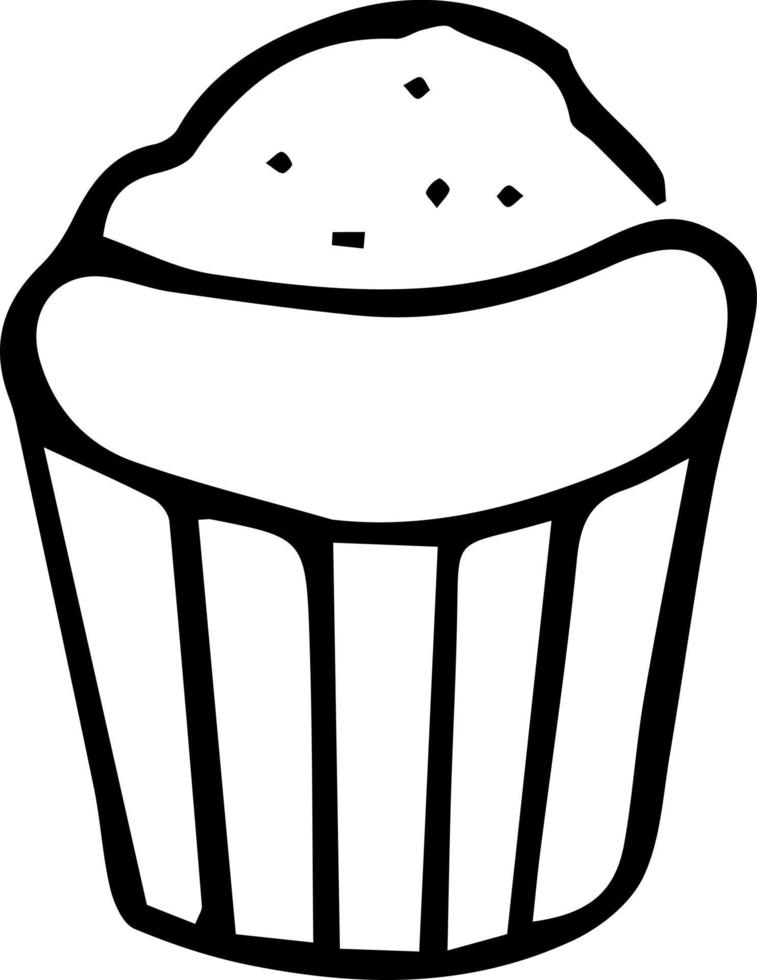 Set tea set baking tea sweets. Doodle illustration for the menu. vector